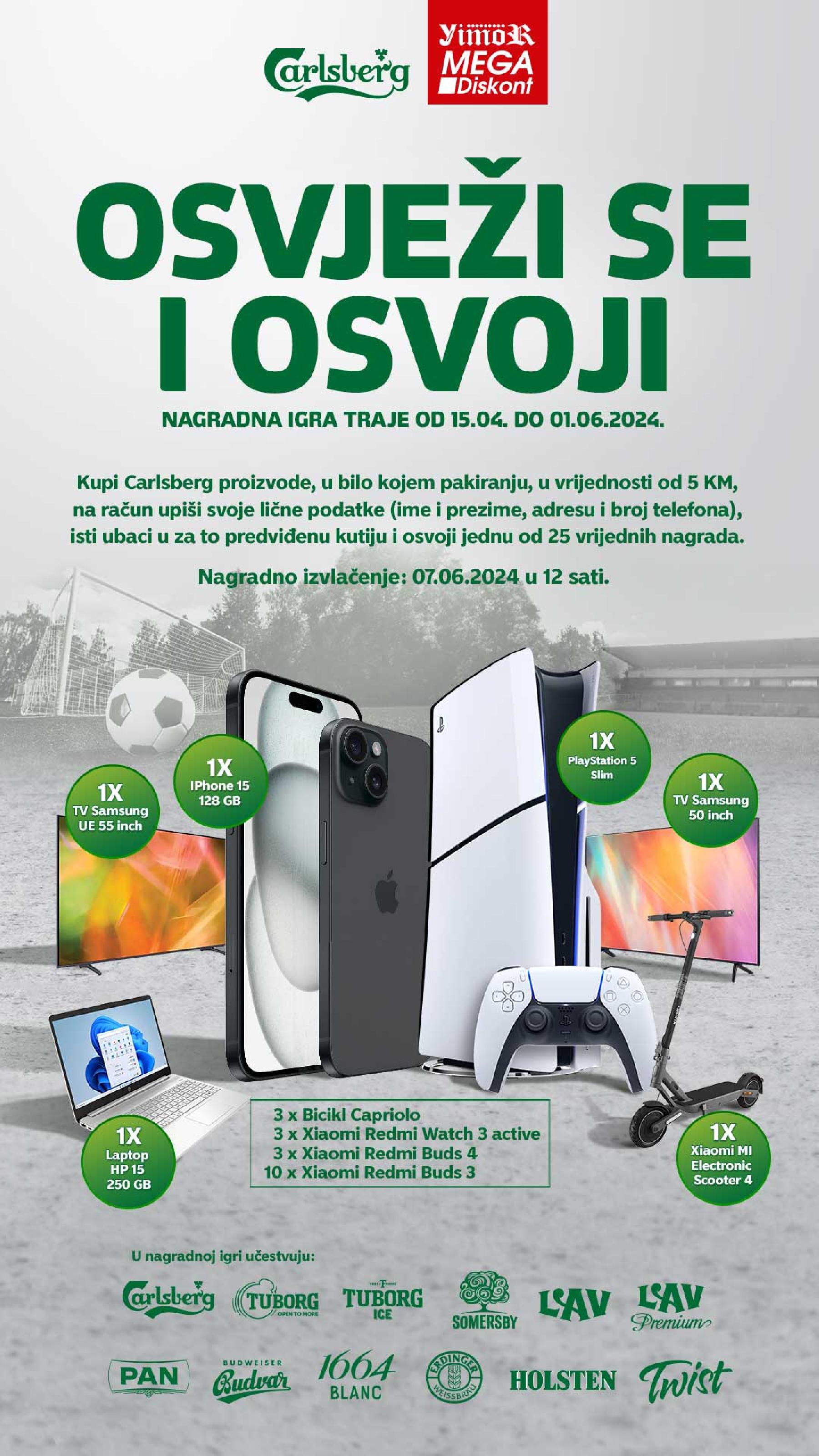 NAGRADNA IGRA OSVJEŽI SE I OSVOJI